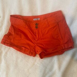Express cotton shorts orange